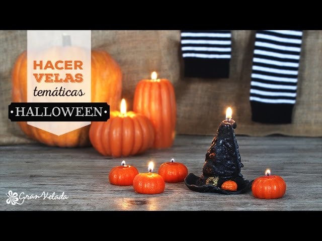 Hacer velas tematicas en halloween