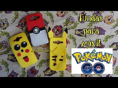 POKEMON GO Pikachu fundas para móvil o celular de goma eva o foami DIY Cómo se hace