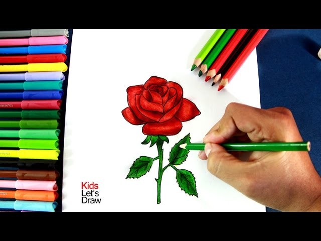 Como dibujar una rosa paso a paso | How to draw a rose - 1.10