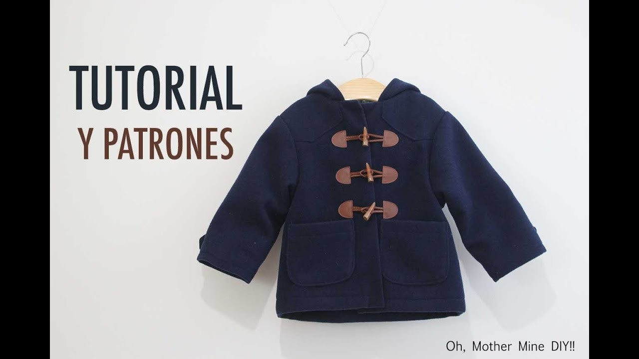 DIY Tutoriales y patrones: Abrigo tipo trenca para niño