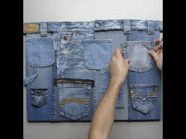 Cómo reciclar jeans para hacer un organizador | @VixCreatividad