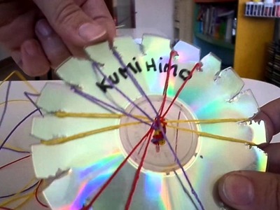 Disco Kumihimo de CD ideal para actividad de niños