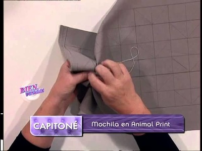 Hilda Rinaldi - Bienvenidas TV - Realiza en capitoné una Mochila Animal Print.