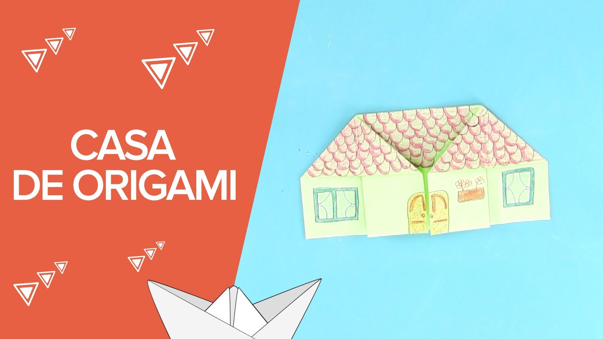 Casa de papel de origami | Papiroflexia para niños