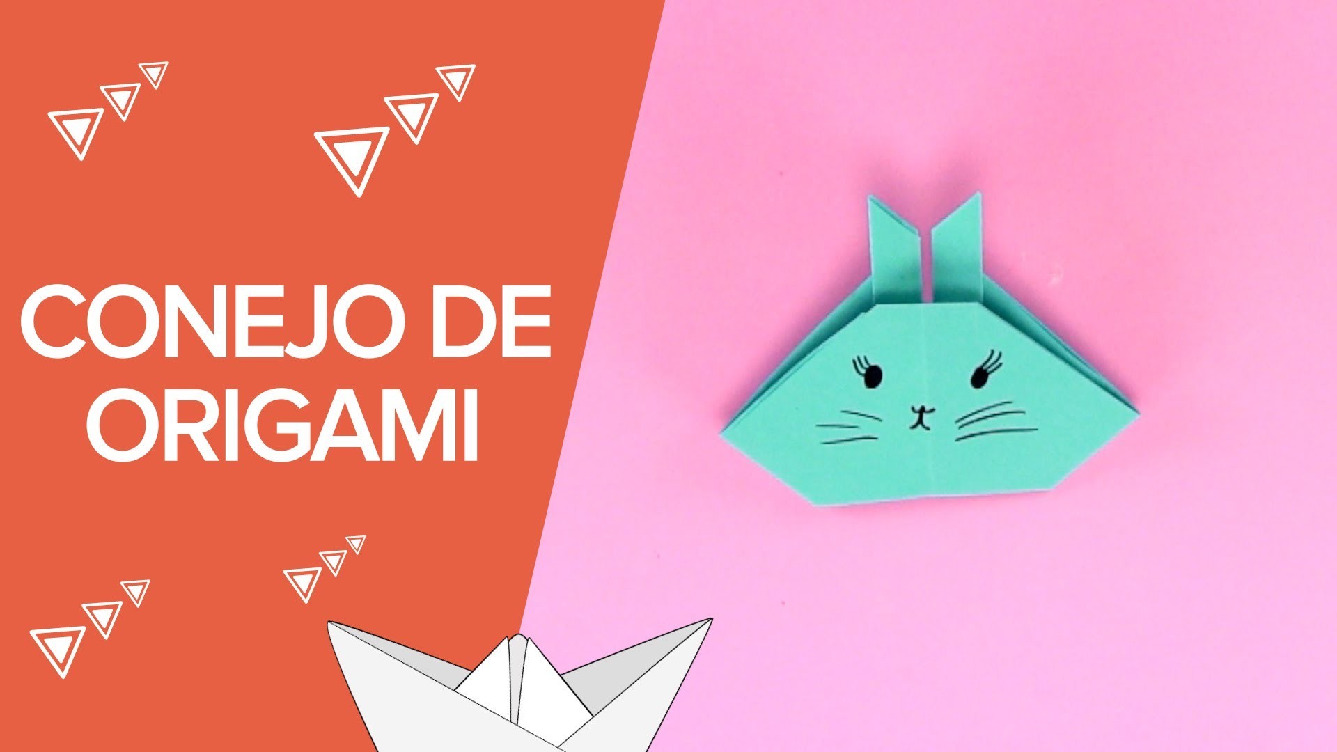 Cómo hacer un conejo de origami paso a paso | Papiroflexia infantil