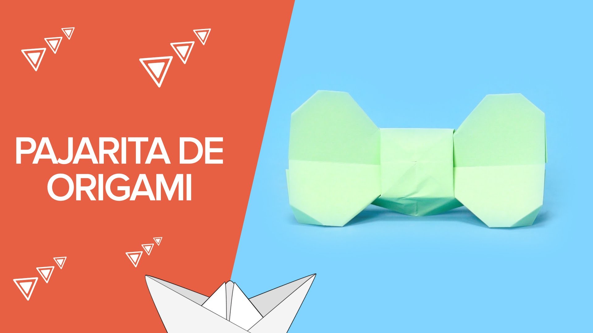 Cómo hacer una pajarita de origami paso a paso | Papiroflexia infantil