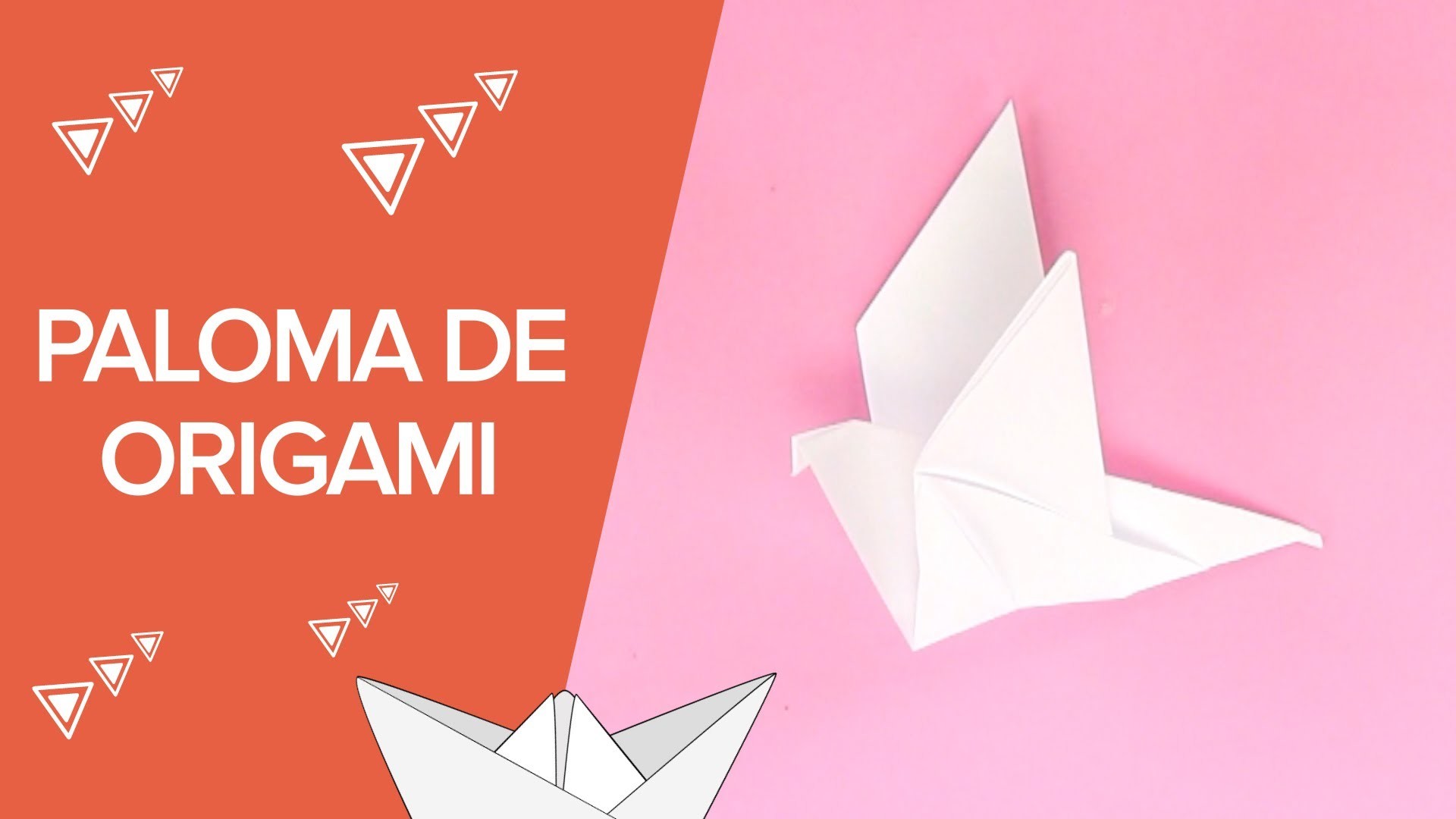 Cómo hacer una paloma de origami | Papiroflexia para niños