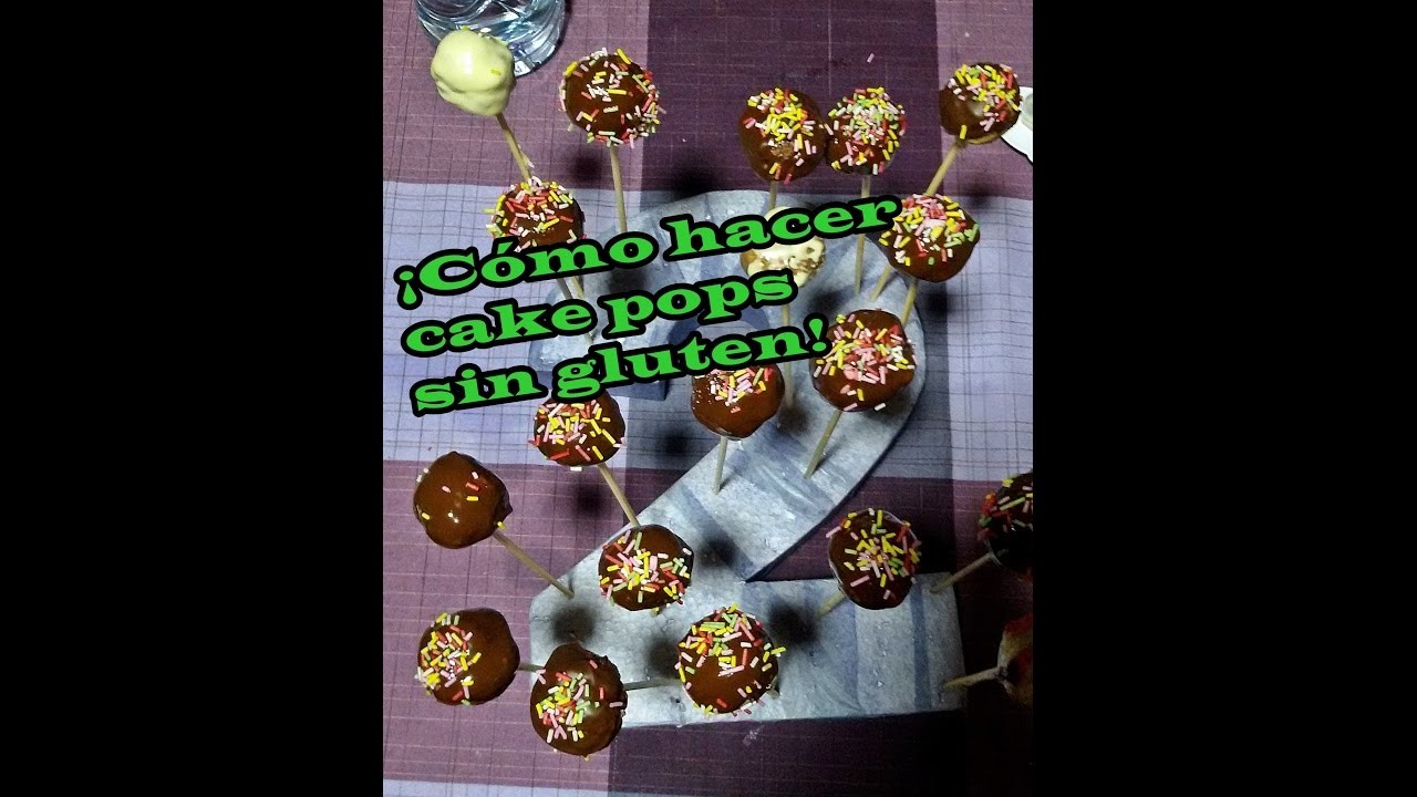 ¡Cómo hacer cake pops sin gluten! DIY Cake Pops