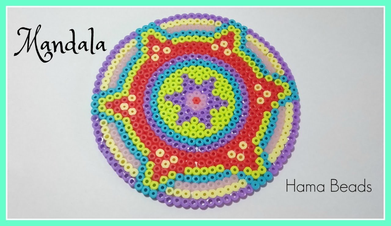 ☆  MANDALA  de  Hama Beads  (Perler Beads) . Zentangle Art ☆☆