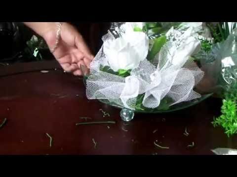 Como hacer un centro de mesa para boda