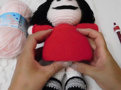 Cuerpo muñeca Mafalda a crochet (ZURDO)