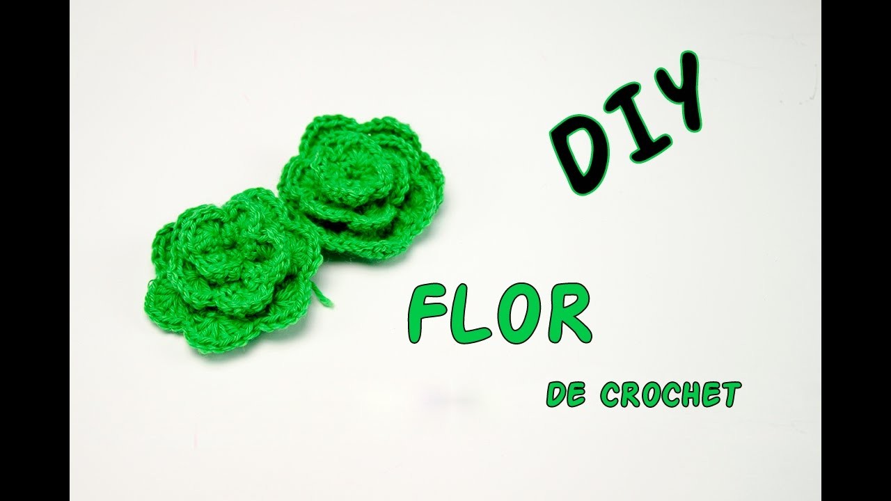 DIY. FLOR DE CROCHET