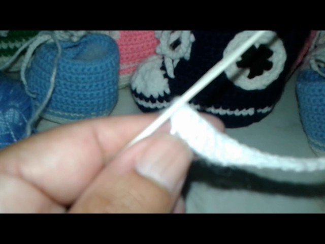 Escarpines tejido a crochet parte 1