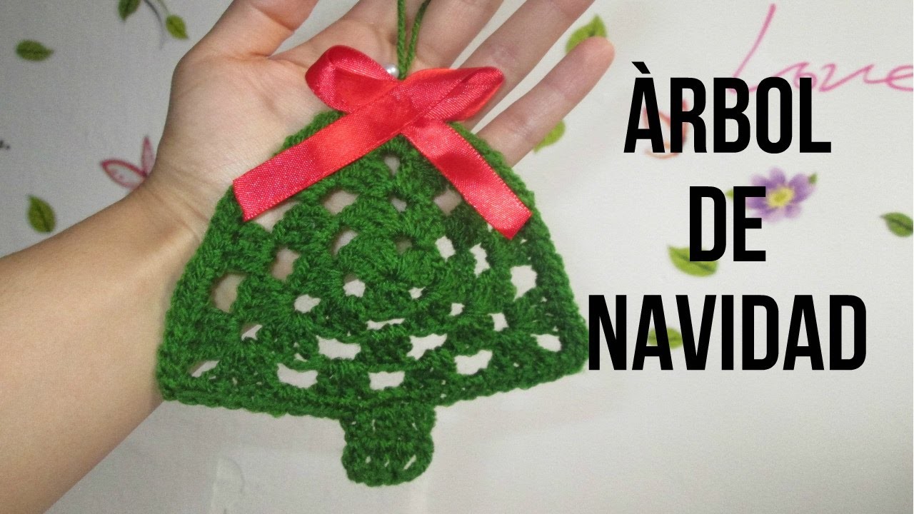 MINI Àrbol de Navidad a Crochet. Granny Triangular - Crochet Feliz