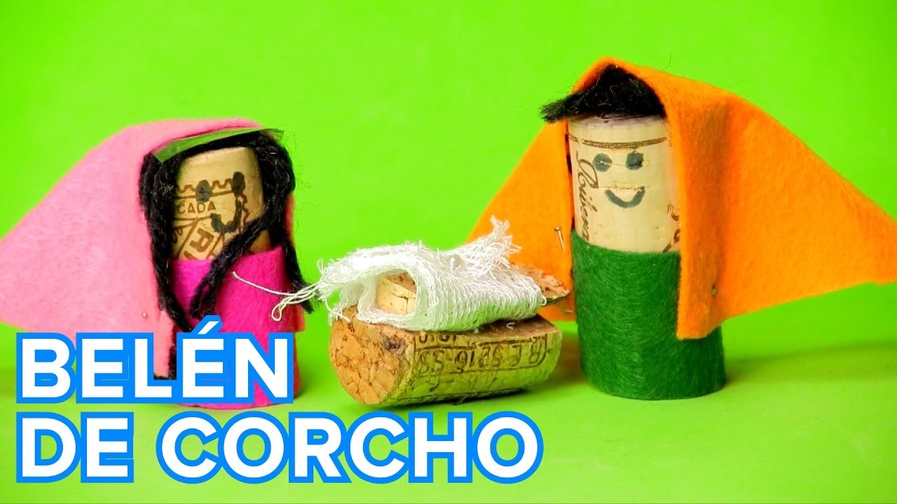 Belén de Corcho | Manualidades de Navidad para niños