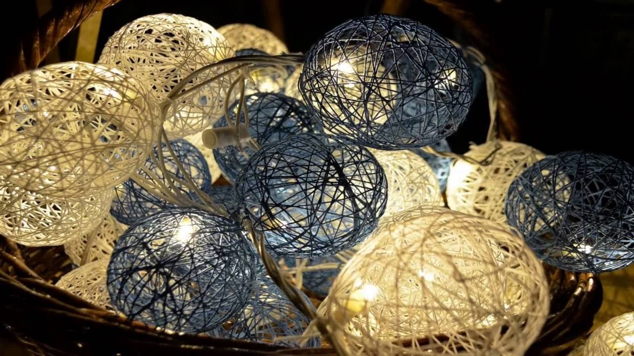Esferas decorativas hechas con estambre