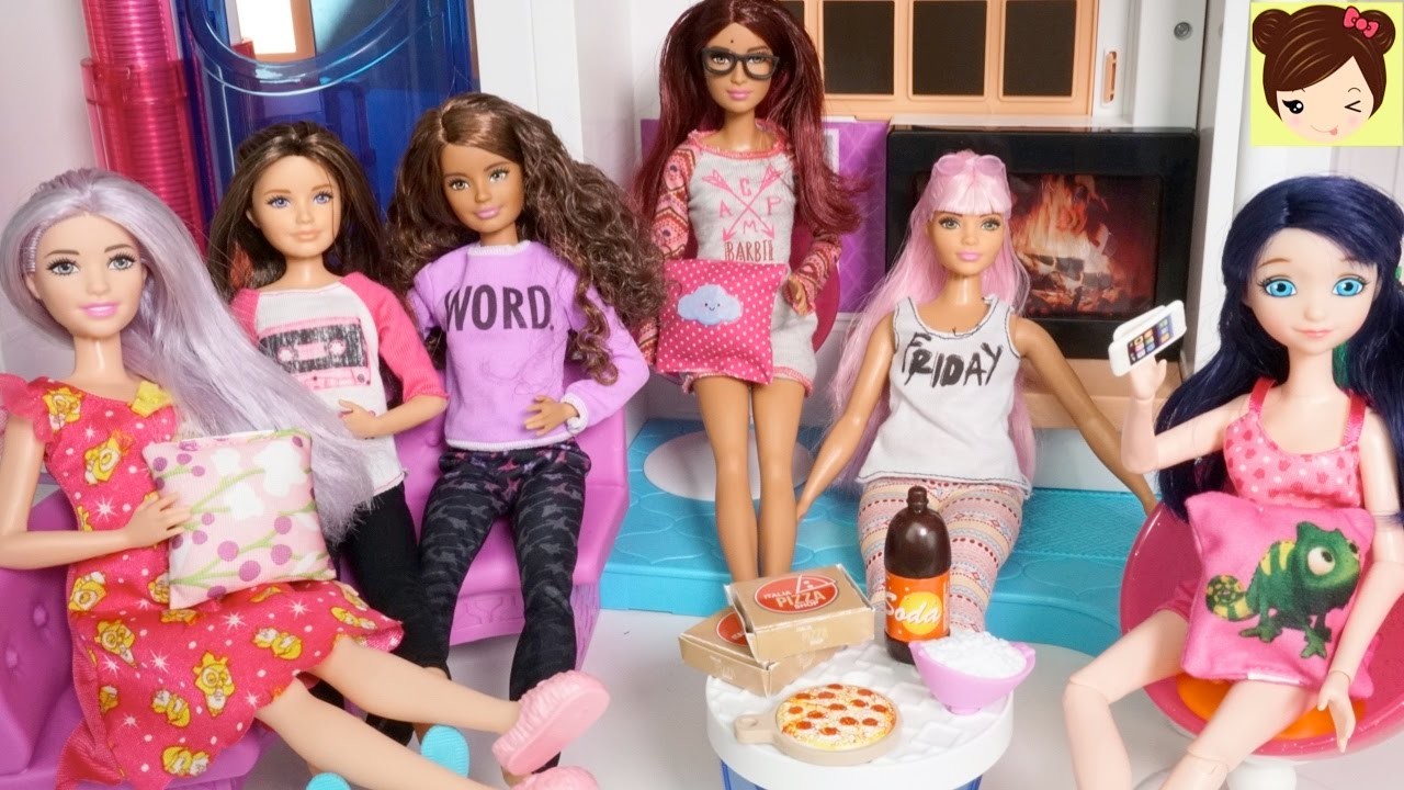 Pijamada de Skipper en Casa Barbie Hello DreamHouse - con Marinette Alya y Barbie Fashionistas