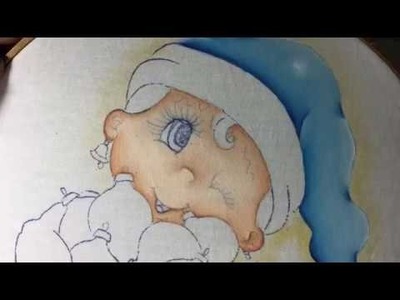 Pintura En Tela Niña Con Esferas # 1 Con Cony