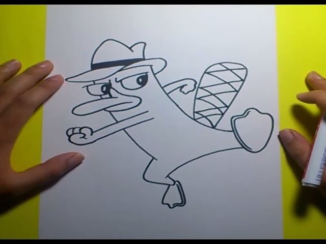 Como dibujar a Agente P paso a paso - Phineas y Ferb | How to draw Agent P - Phineas y Ferb