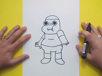 Como dibujar a Clarence paso a paso - Clarence | How to draw Clarence - Clarence