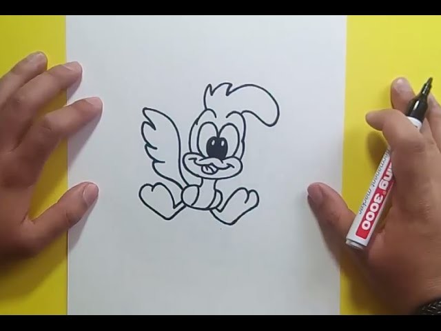 Como dibujar a Correcaminos paso a paso 2 - Looney Tunes | How to draw Roadrunner 2 - Looney Tunes