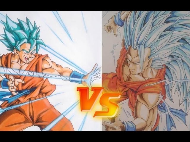 Como Dibujar a GOKU Super saiyan Blue DIBUJAME UN vs TOLG ART. how to draw Goku Sssj Blue