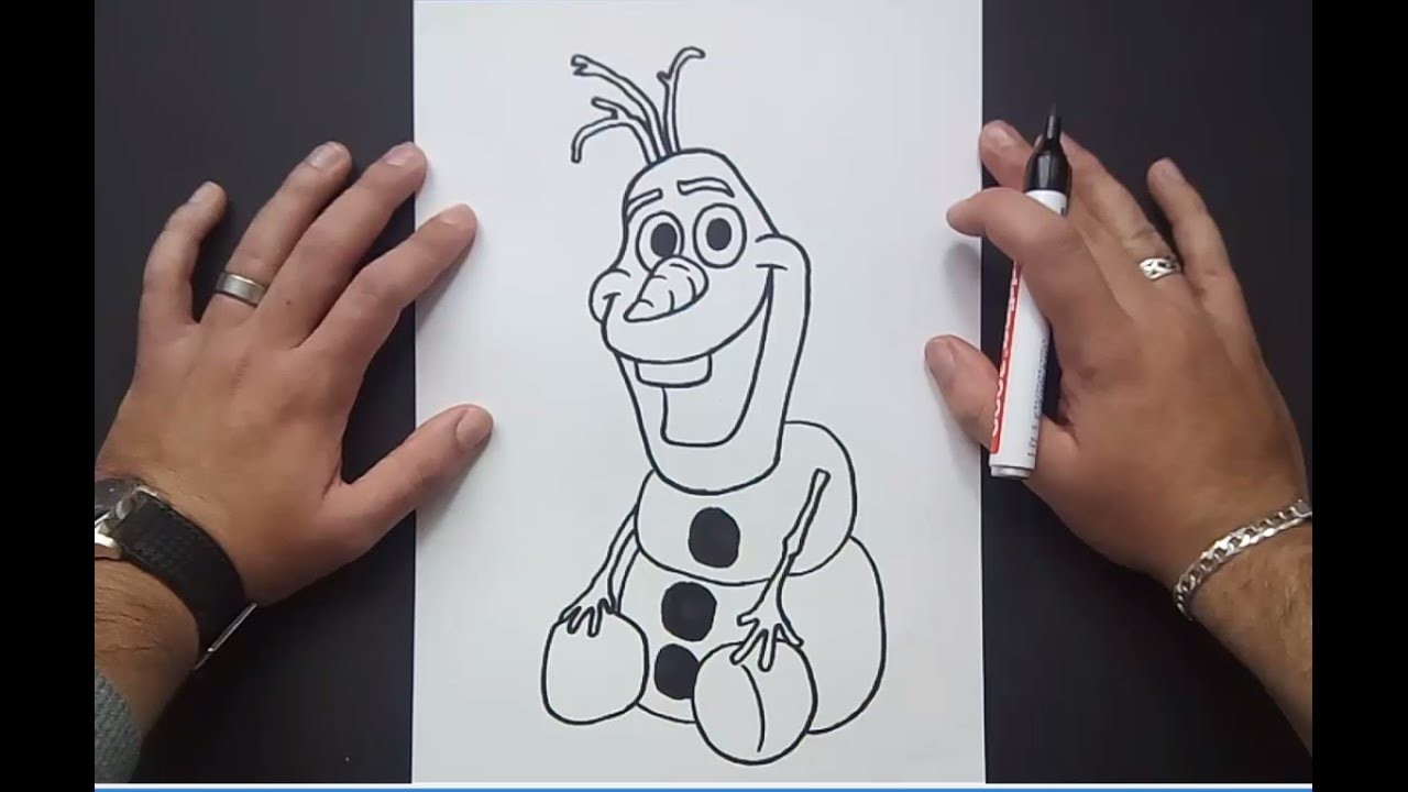 Como dibujar a Olaf paso a paso 2 - Frozen | How to draw Olaf 2 - Frozen