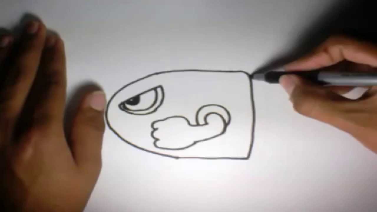 Como dibujar la Bala Mario Bros l How to draw the Mario Bros Bullet