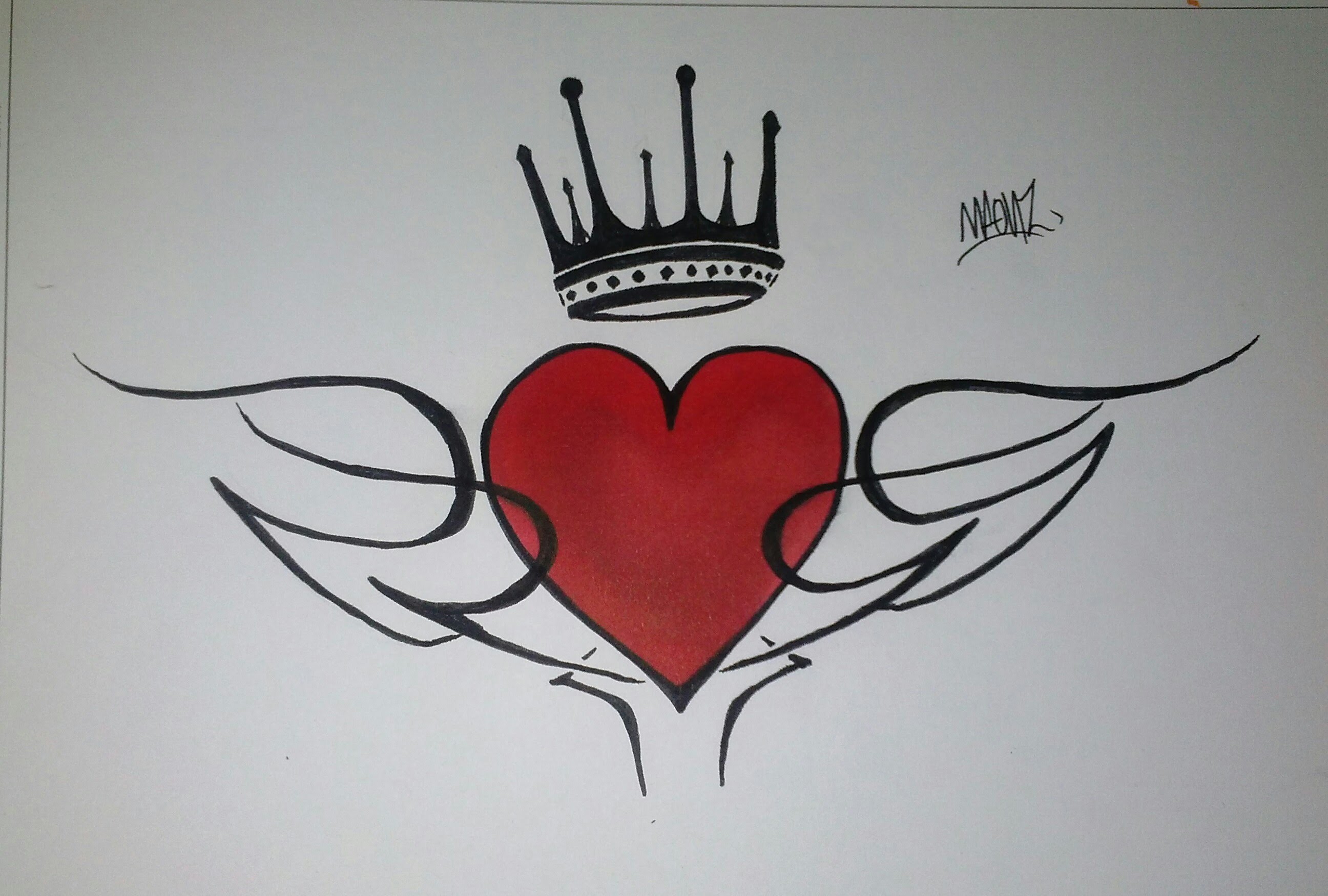 Сердце граффити легкие