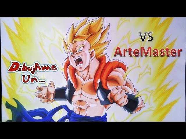 DIBUJAME UN  vs ARTEMASTER Como Dibujar a GOGETA ssj 2 Dragon Ball z. how to draw gogeta ssj 2