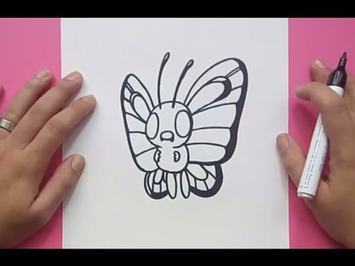 Como dibujar a Butterfree paso a paso - Pokemon | How to draw Butterfree - Pokemon