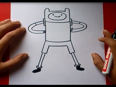 Como dibujar a Finn con cuerpo paso a paso 2 - Hora de aventuras | How to draw Finn 2