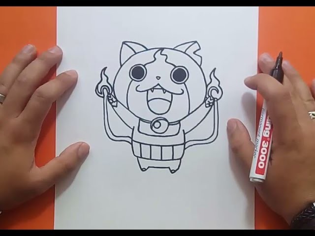Como dibujar a Jibanyan paso a paso - Yo Kai Watch | How to draw Jibanyan - Yo Kai Watch