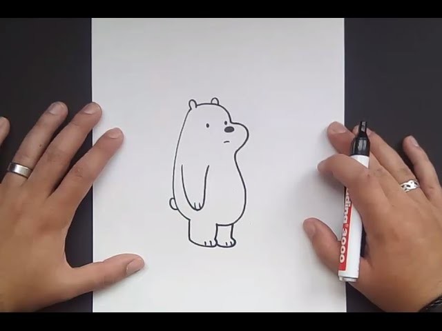 Como dibujar a Polar paso a paso - Somos Osos | How to draw Ice Bear - We Bare Bears