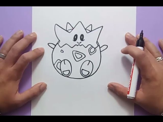 Como dibujar a Togepi paso a paso - Pokemon | How to draw Togepi - Pokemon