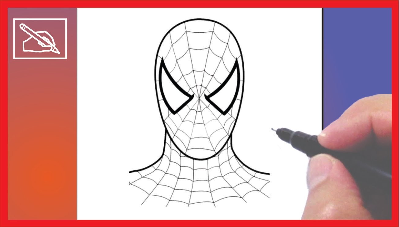 Dibujar tela de araña en la cara