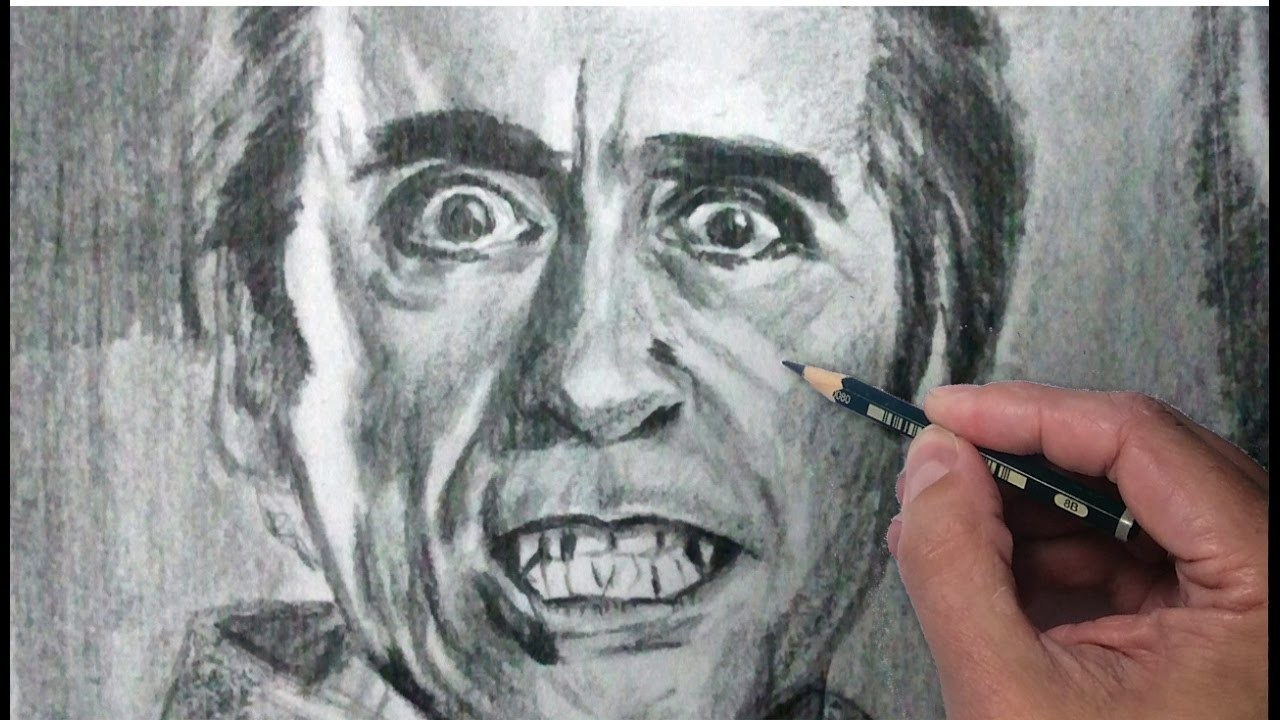 Como Dibujar Retratos: como dibujar a Dracula: Tecnicas de dibujo con lápiz