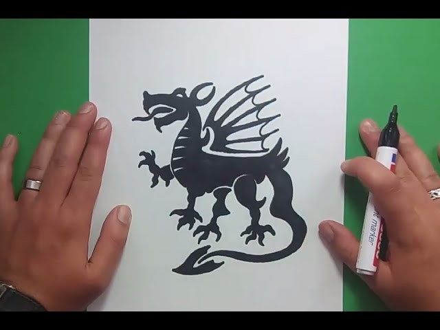 Como dibujar un dragon paso a paso 11 | How to draw one dragon 11