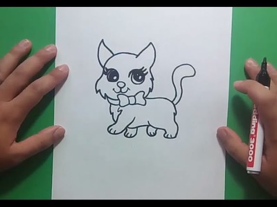 Como dibujar un gato paso a paso 24 | How to draw a cat 24