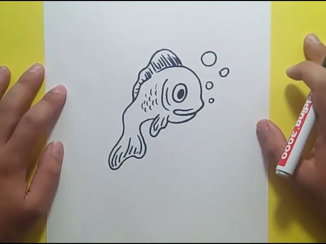 Como dibujar un pez paso a paso 19 | How to draw a fish 19