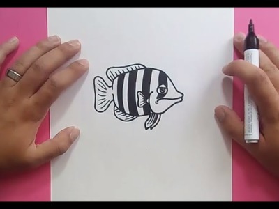 Como dibujar un pez paso a paso 15 | How to draw a fish 15