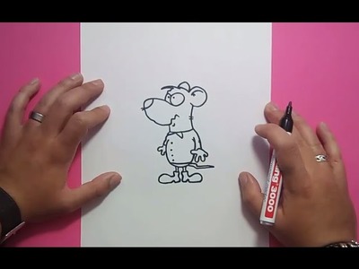Como dibujar un raton paso a paso 12 | How to draw a mouse 12