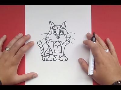 Como dibujar un tigre paso a paso 7 | How to draw a tiger 7