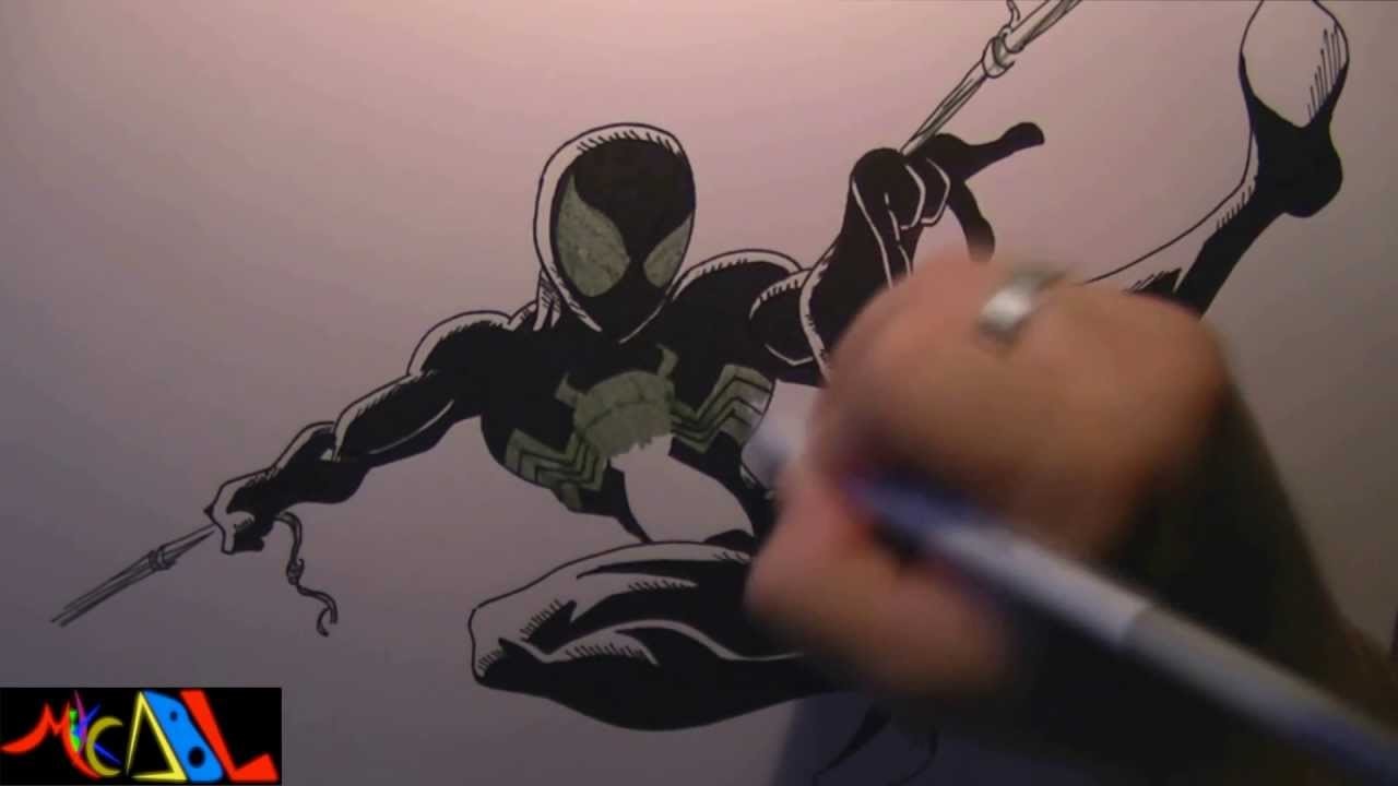 Dibujando a: Spiderman Black Suit