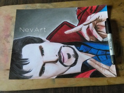 "Doctor Strange" |Benedict Cumberbatch |SpeedDrawing |Dibujando a Doctor extraño |By: NevArt