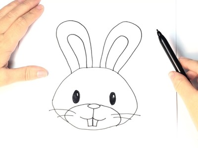Cómo dibujar un conejo para niños paso a paso