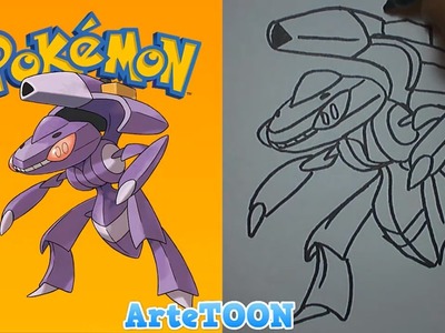 Como dibujar a Genesect paso a paso (Pokemon) - How to draw Genesect