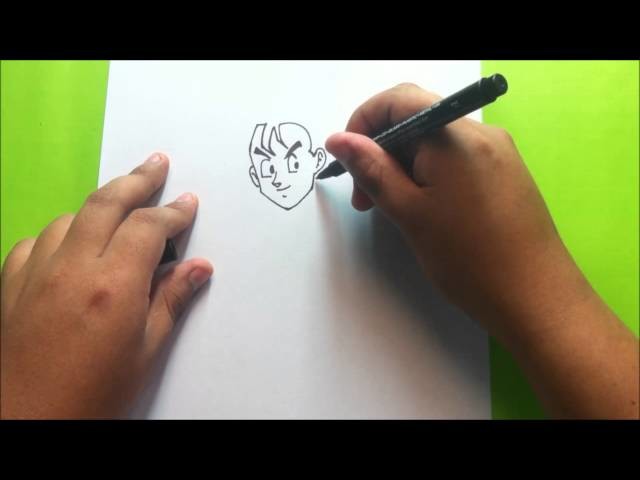 Como dibujar a gohan paso a paso-dragon ball z.How to draw gohan