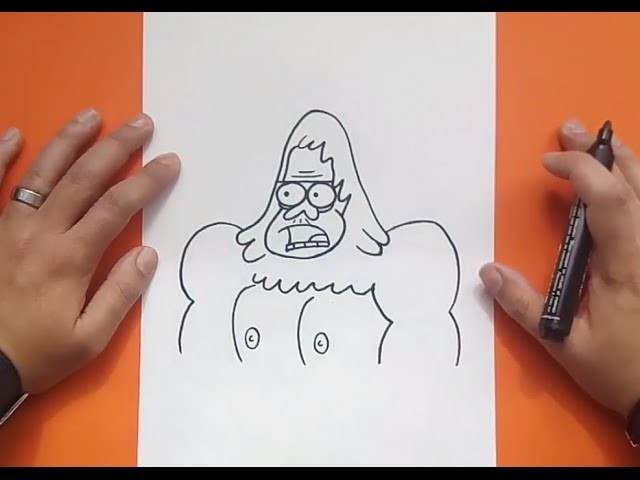 Como dibujar a Skips paso a paso 2 - Historias corrientes | How to draw Skips 2 - Regular show