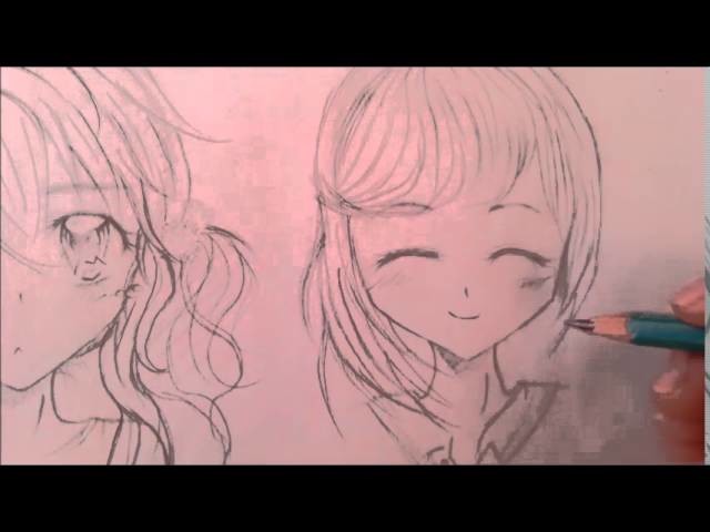 Cómo dibujar cabello anime.manga (femenino).
